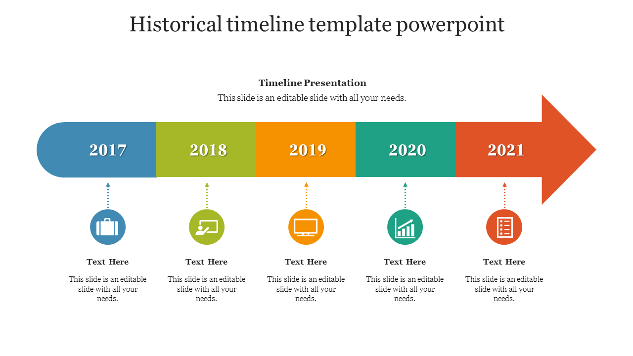 historical timeline template powerpoint